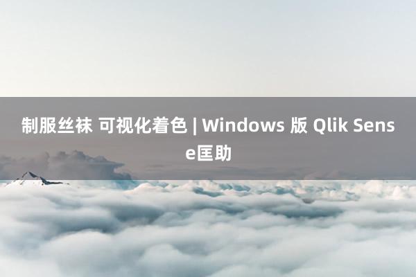 制服丝袜 可视化着色 | Windows 版 Qlik Sense匡助