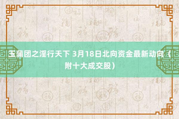 玉蒲团之淫行天下 3月18日北向资金最新动向（附十大成交股）