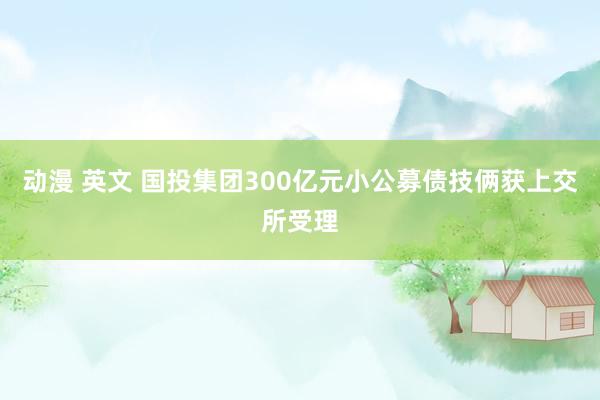 动漫 英文 国投集团300亿元小公募债技俩获上交所受理